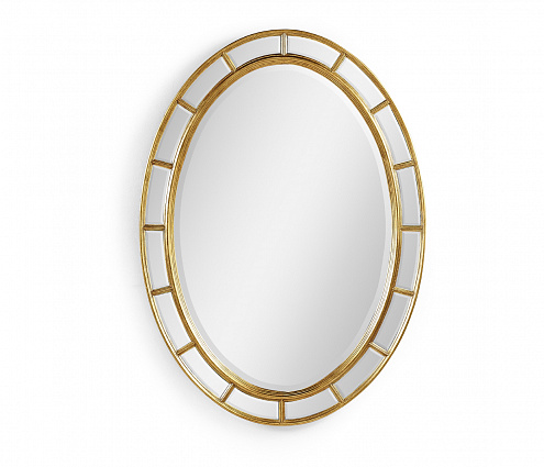 Зеркало Jonathan Charles Oval Panelled Gilded Mirror арт 492697-GIL-GPM: фото 1