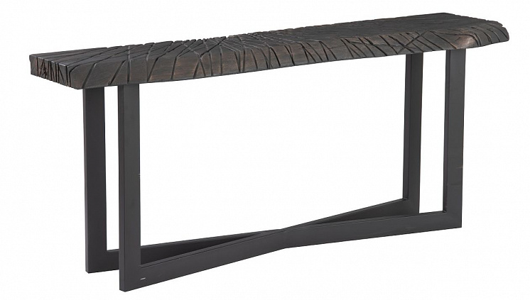Консоль Phillips Collection Chainsaw Console Table Black/Copper TH103687 арт TH103687: фото 1