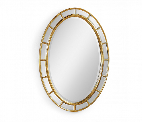 Зеркало Jonathan Charles Oval Panelled Gilded Mirror арт 492697-GIL-GPM: фото 2