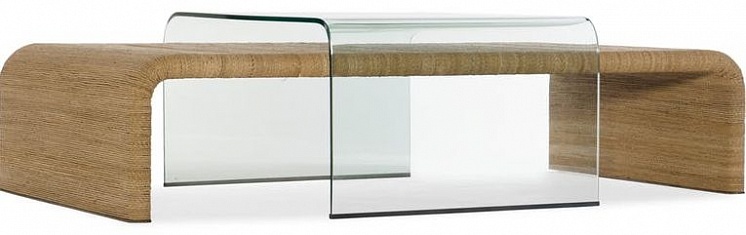 Коктейльный стол HOOKER FURNITURE Amani Rope and Glass Cocktail Table арт 1672-80210-80: фото 1